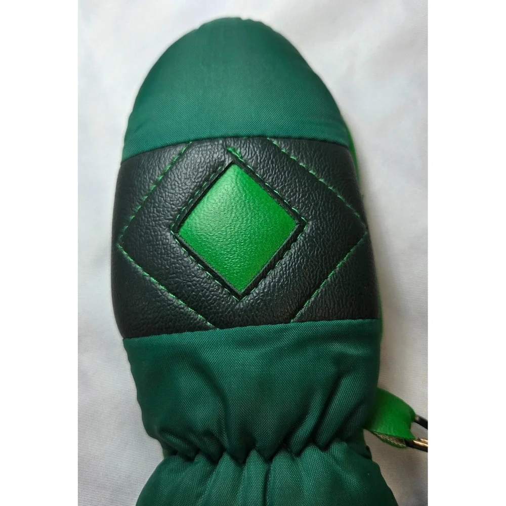 Becker Gloves Toddler Mittens Real Leather Green Diamond Vintage Kabralon Thermo